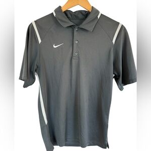 Nike Grey Dri-Fit Polo Size Small